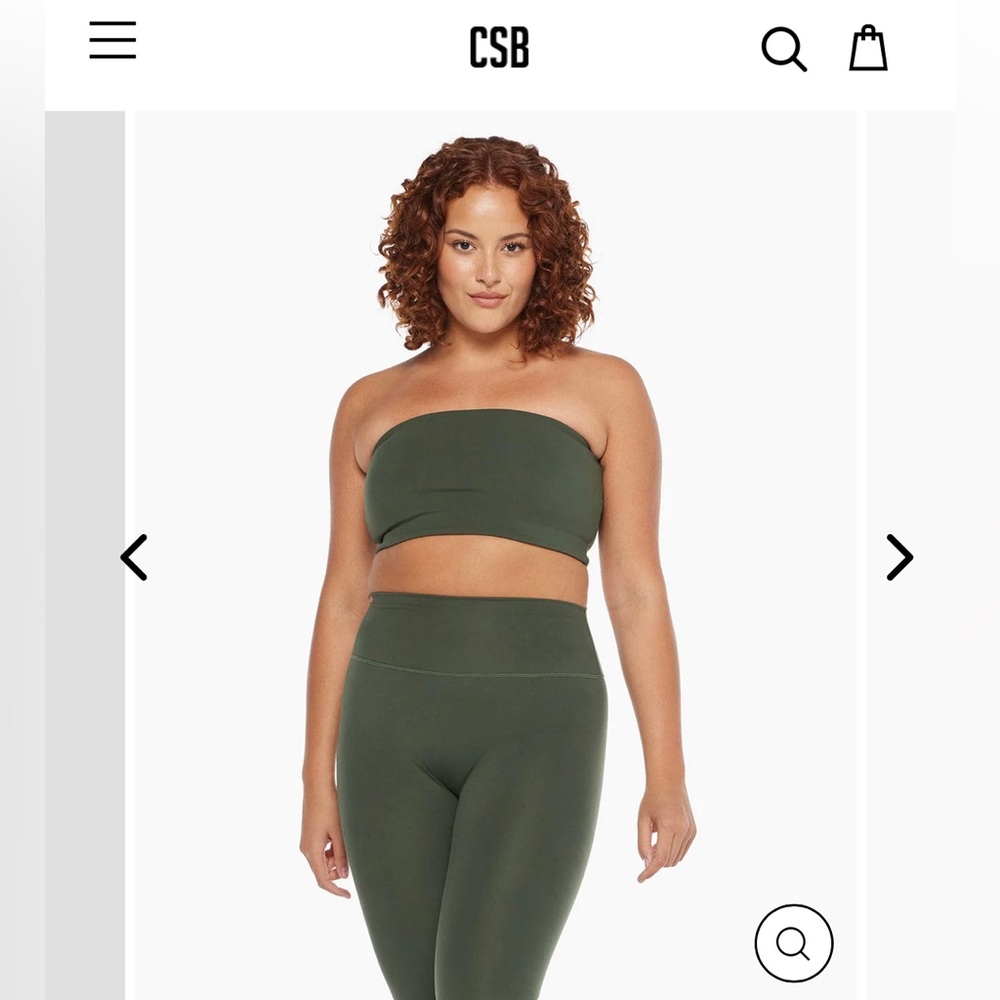 CSB crop shop boutique bandeau top size xs